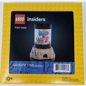 Lego Insiders Fish Tank Box with Yellow and Black Accents